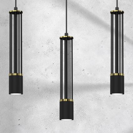 Chandelier on a string ESTILO 3xGU10/40W/230V black