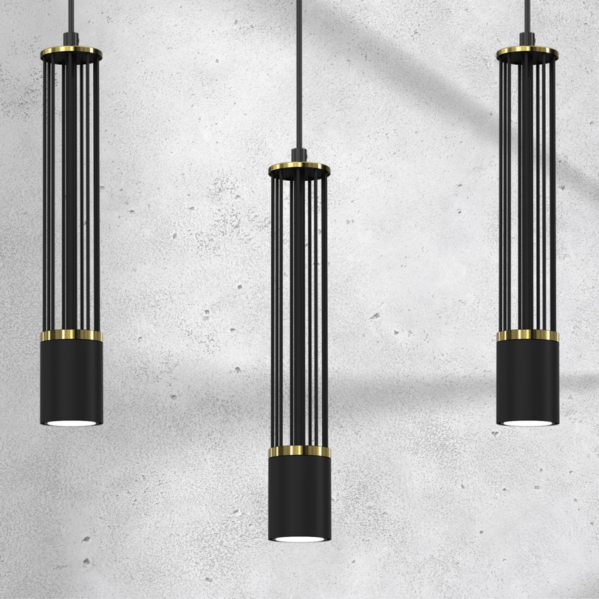 Chandelier on a string ESTILO 3xGU10/40W/230V black