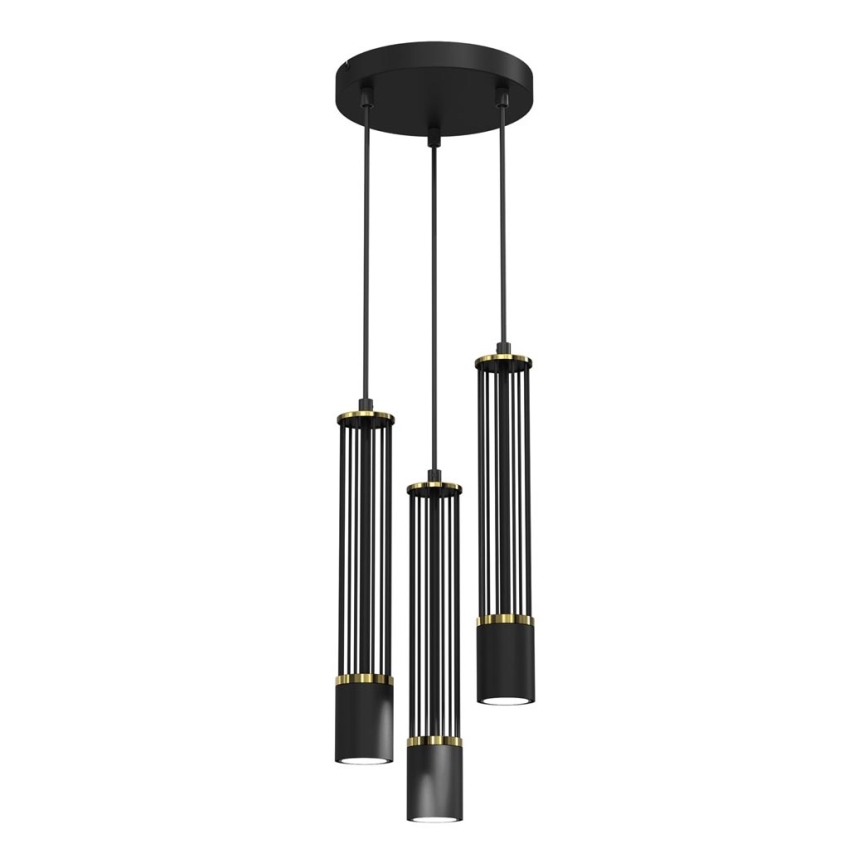 Chandelier on a string ESTILO 3xGU10/40W/230V black