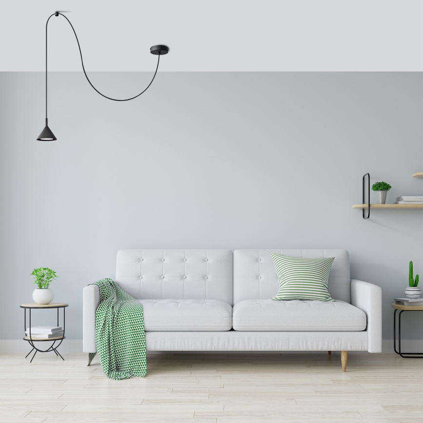 Chandelier on a string ETNA 1xGX53/15W/230V black
