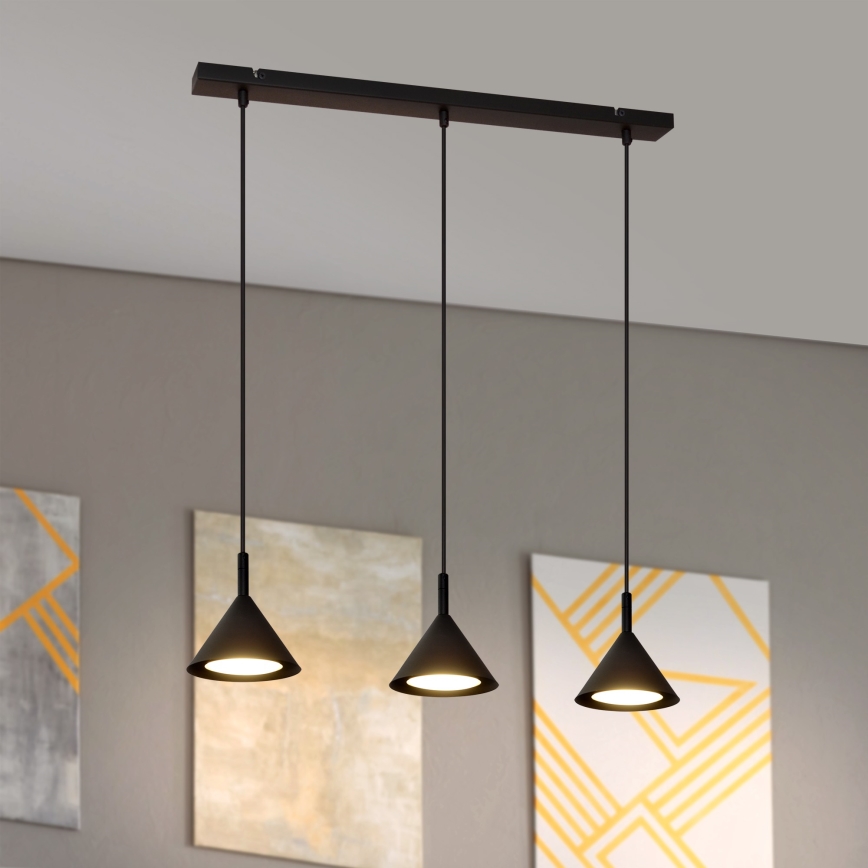 Chandelier on a string ETNA 3xGX53/10W/230V black