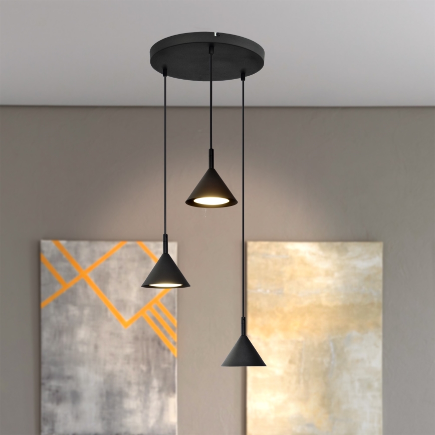 Chandelier on a string ETNA 3xGX53/10W/230V black