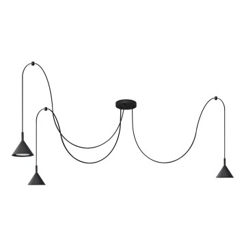 Chandelier on a string ETNA LONG 3xGX53/10W/230V spider black