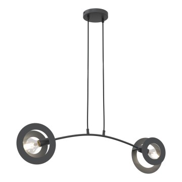 Chandelier on a string EUFORIA 2xE27/15W/230V black