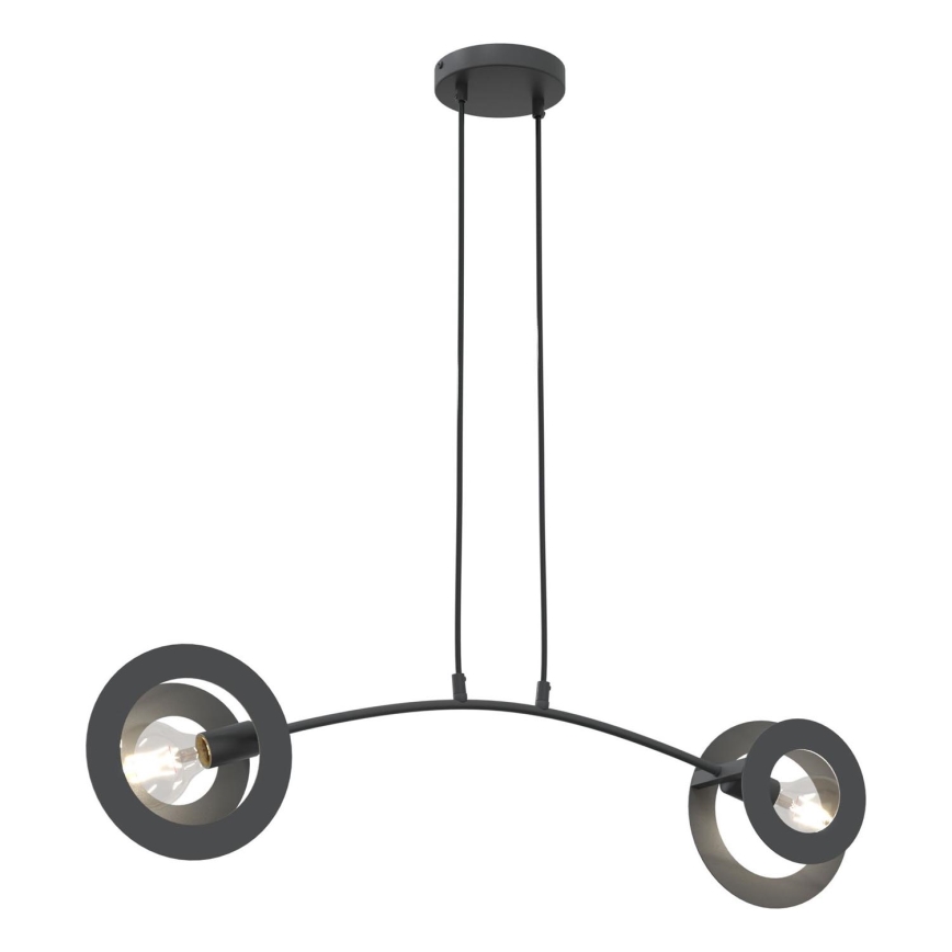 Chandelier on a string EUFORIA 2xE27/15W/230V black