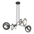 Chandelier on a string EUFORIA 4xE27/15W/230V black