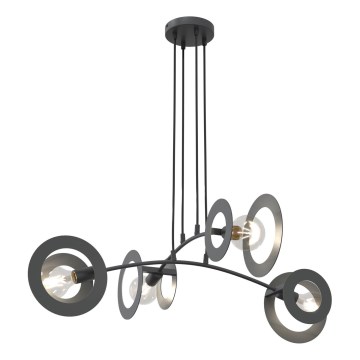 Chandelier on a string EUFORIA 4xE27/15W/230V black
