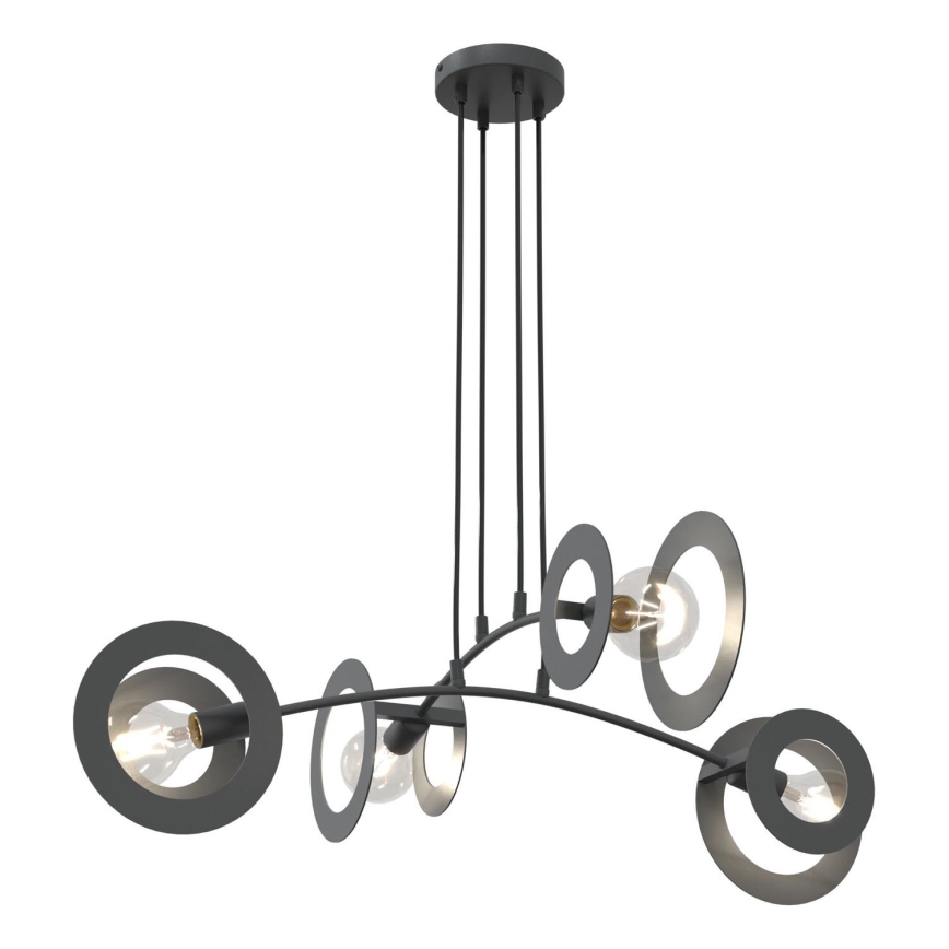 Chandelier on a string EUFORIA 4xE27/15W/230V black