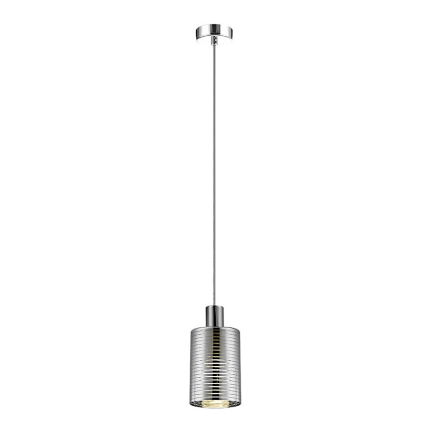 Chandelier on a string EVOLUTION 1xE27/11W/230V shiny chrome