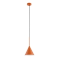 Chandelier on a string FABO 1xE27/15W/230V copper