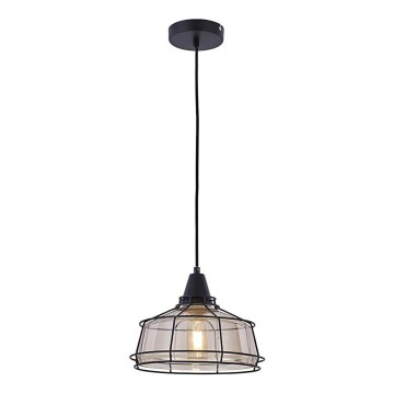 Chandelier on a string FACTORY 1xE27/11W/230V beige/black
