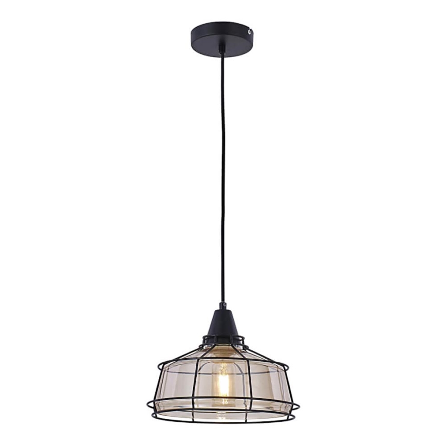 Chandelier on a string FACTORY 1xE27/11W/230V beige/black