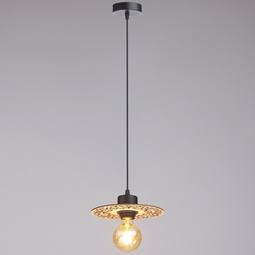 Chandelier on a string FALCO 1xE27/60W/230V d. 20 cm beige
