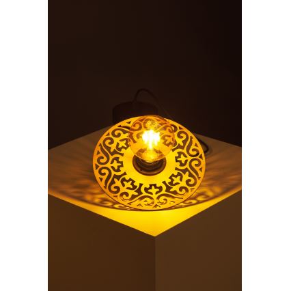 Chandelier on a string FALCO 1xE27/60W/230V d. 20 cm beige