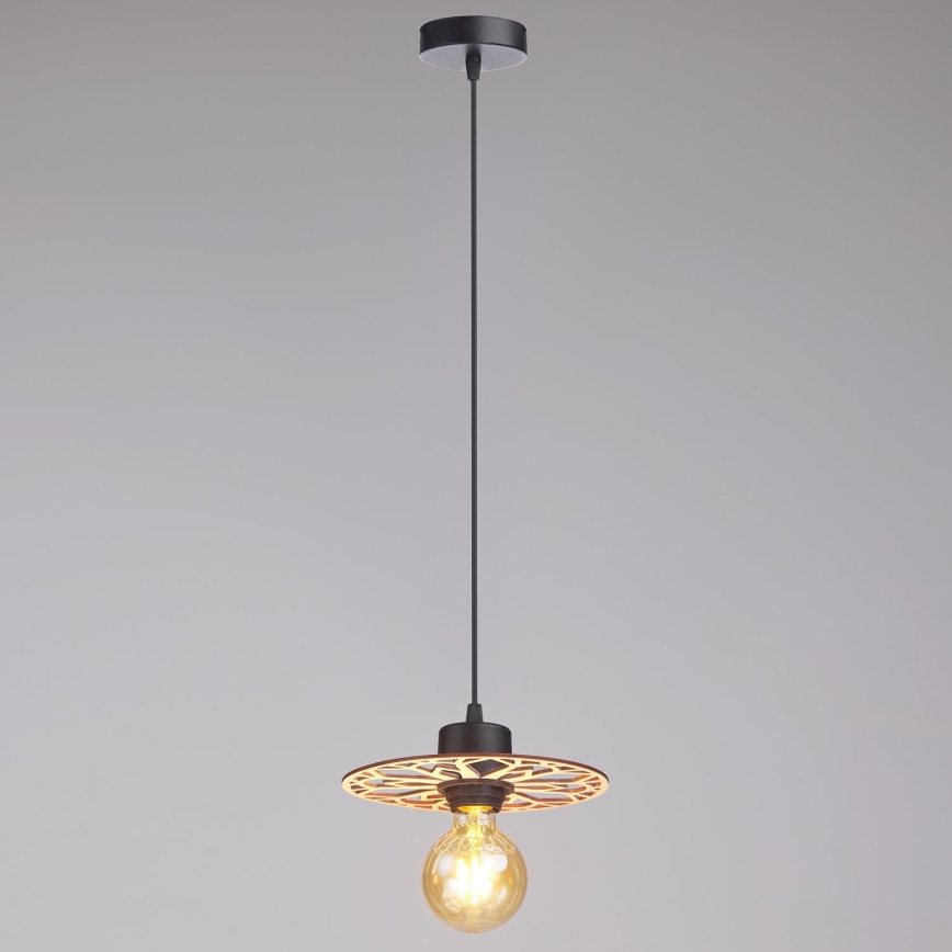 Chandelier on a string FALCO 1xE27/60W/230V d. 20 cm beige
