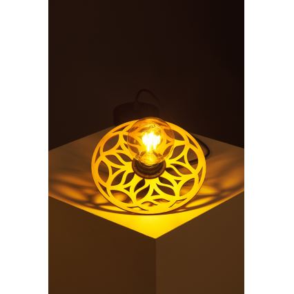 Chandelier on a string FALCO 1xE27/60W/230V d. 20 cm beige