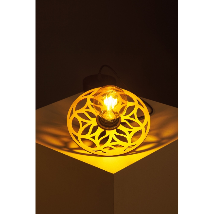 Chandelier on a string FALCO 1xE27/60W/230V d. 20 cm beige