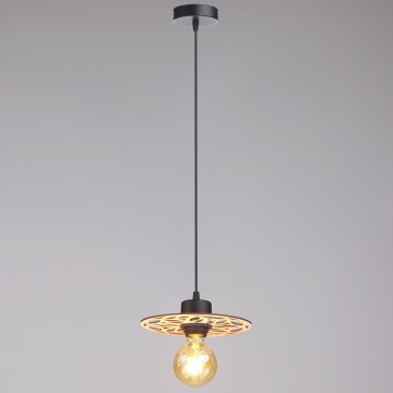 Chandelier on a string FALCO 1xE27/60W/230V d. 20 cm beige