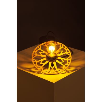 Chandelier on a string FALCO 1xE27/60W/230V d. 20 cm beige