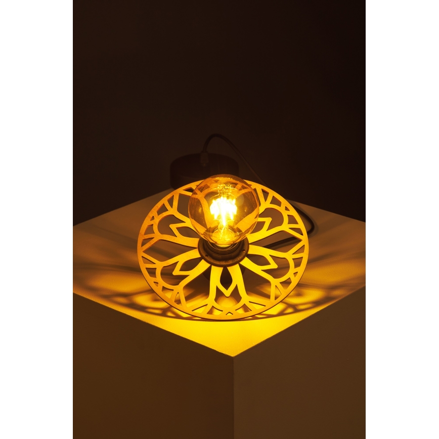 Chandelier on a string FALCO 1xE27/60W/230V d. 20 cm beige