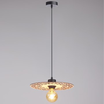 Chandelier on a string FALCO 1xE27/60W/230V d. 30 cm beige