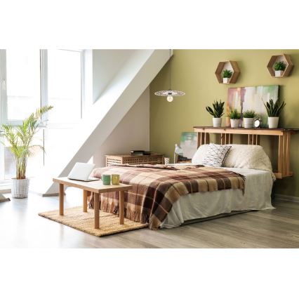 Chandelier on a string FALCO 1xE27/60W/230V d. 30 cm beige