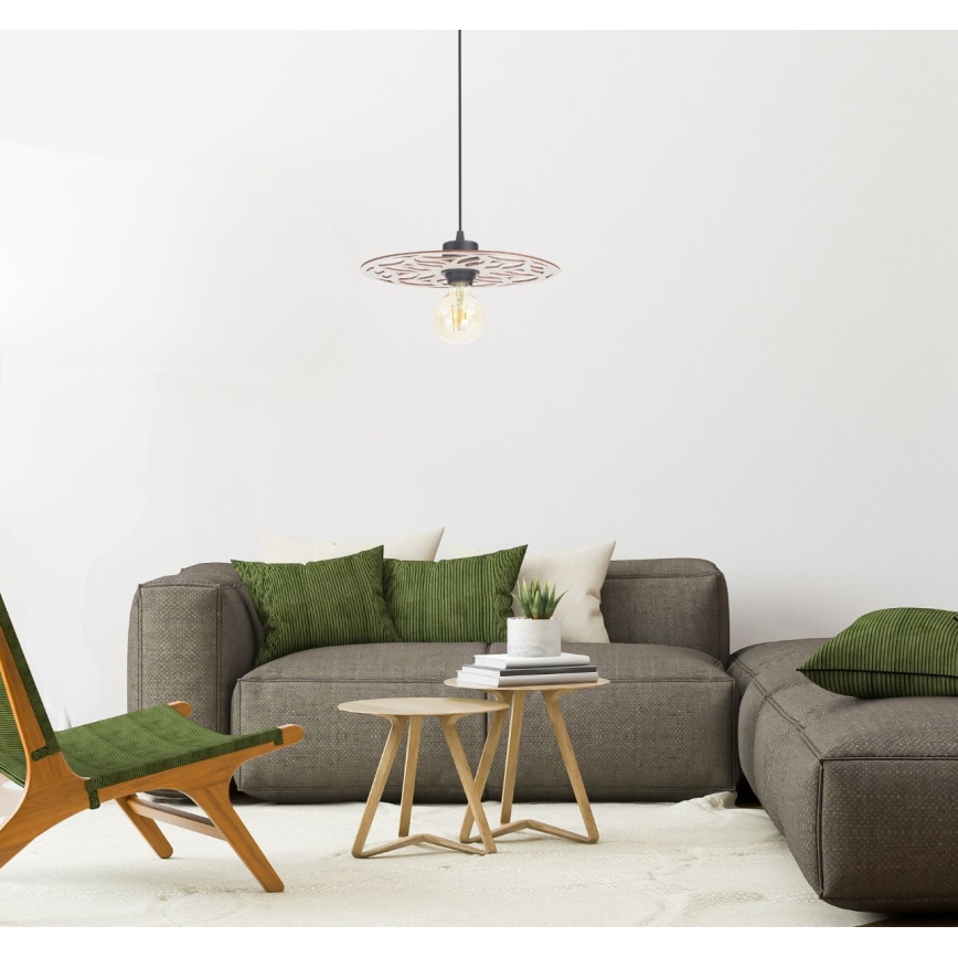 Chandelier on a string FALCO 1xE27/60W/230V d. 30 cm beige