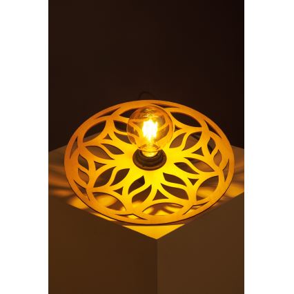 Chandelier on a string FALCO 1xE27/60W/230V d. 30 cm beige