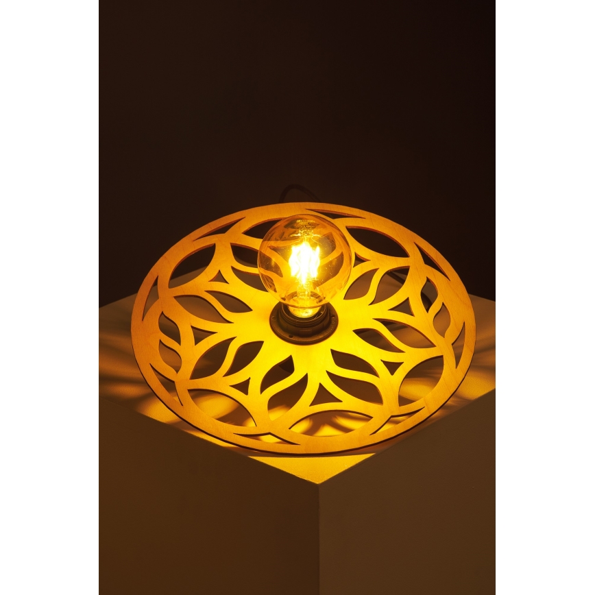 Chandelier on a string FALCO 1xE27/60W/230V d. 30 cm beige