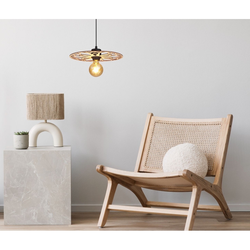 Chandelier on a string FALCO 1xE27/60W/230V d. 30 cm beige