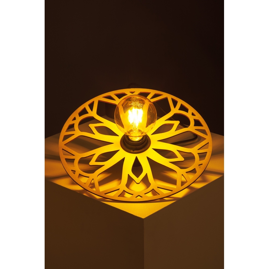 Chandelier on a string FALCO 1xE27/60W/230V d. 30 cm beige