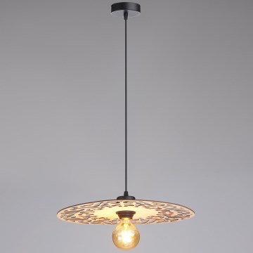 Chandelier on a string FALCO 1xE27/60W/230V d. 40 cm beige