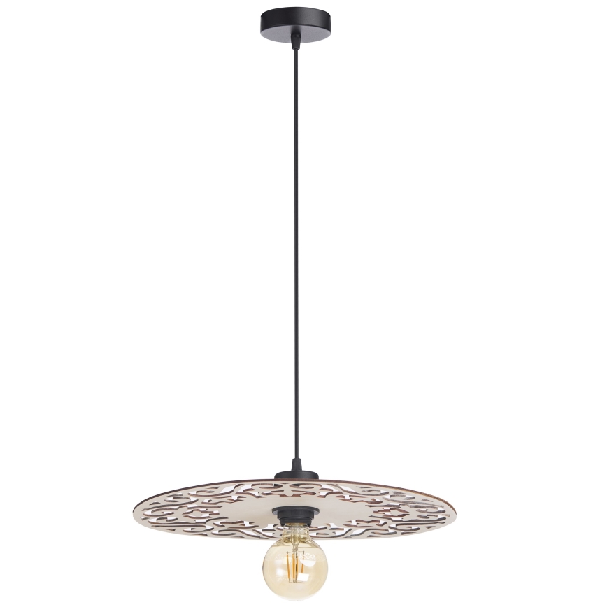 Chandelier on a string FALCO 1xE27/60W/230V d. 40 cm beige