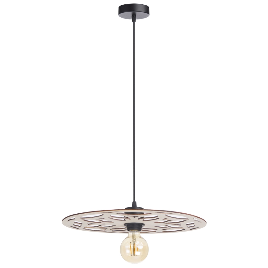 Chandelier on a string FALCO 1xE27/60W/230V d. 40 cm beige