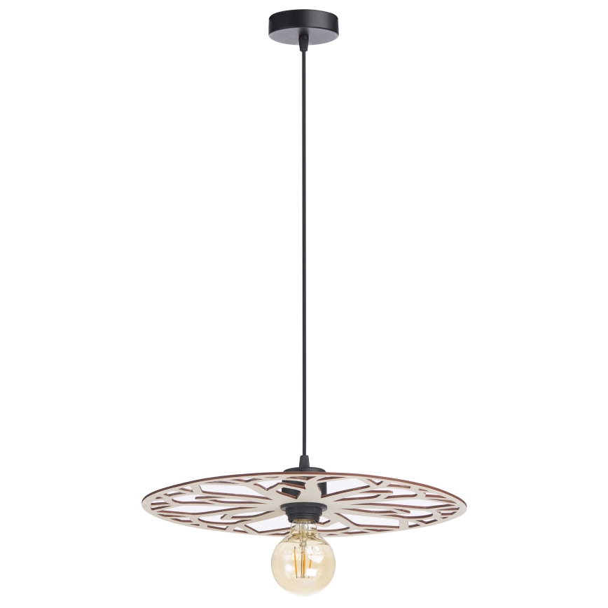 Chandelier on a string FALCO 1xE27/60W/230V d. 40 cm beige