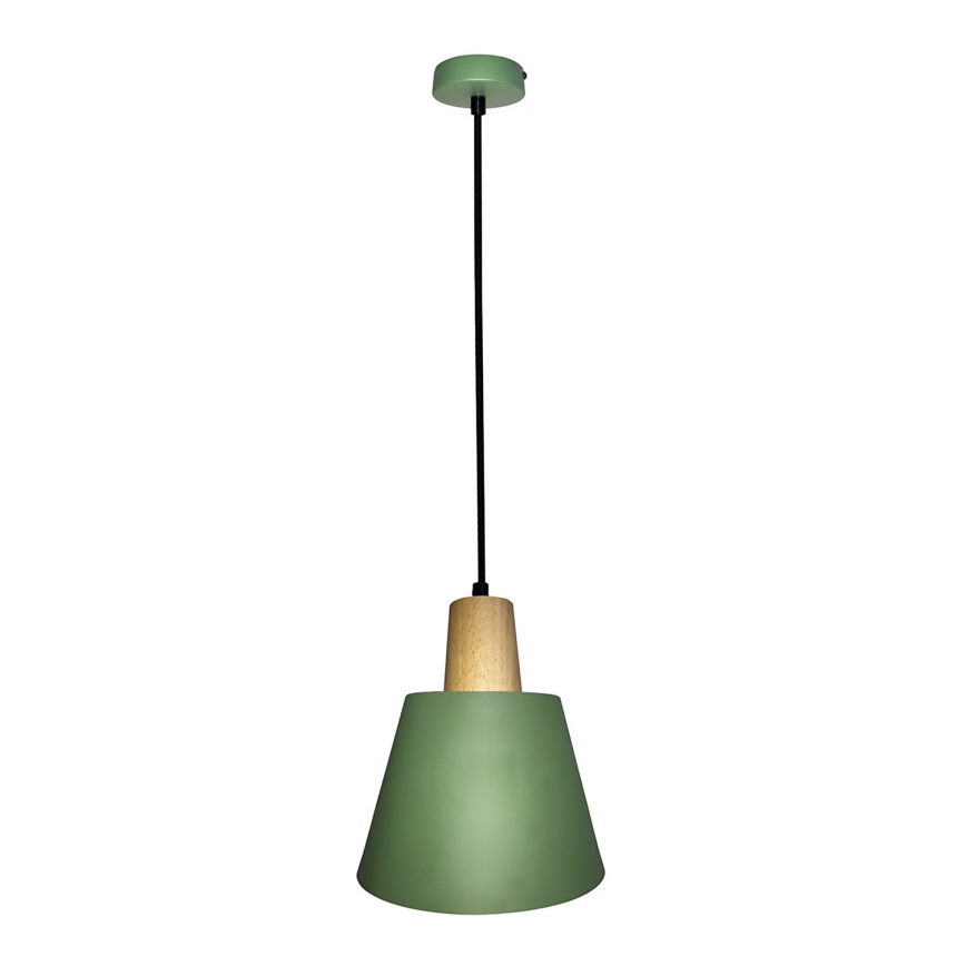 Chandelier on a string FARO 1xE27/40W/230V green/beech