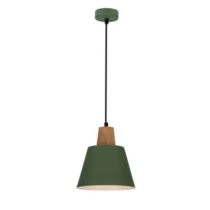 Chandelier on a string FARO 1xE27/40W/230V green/beech
