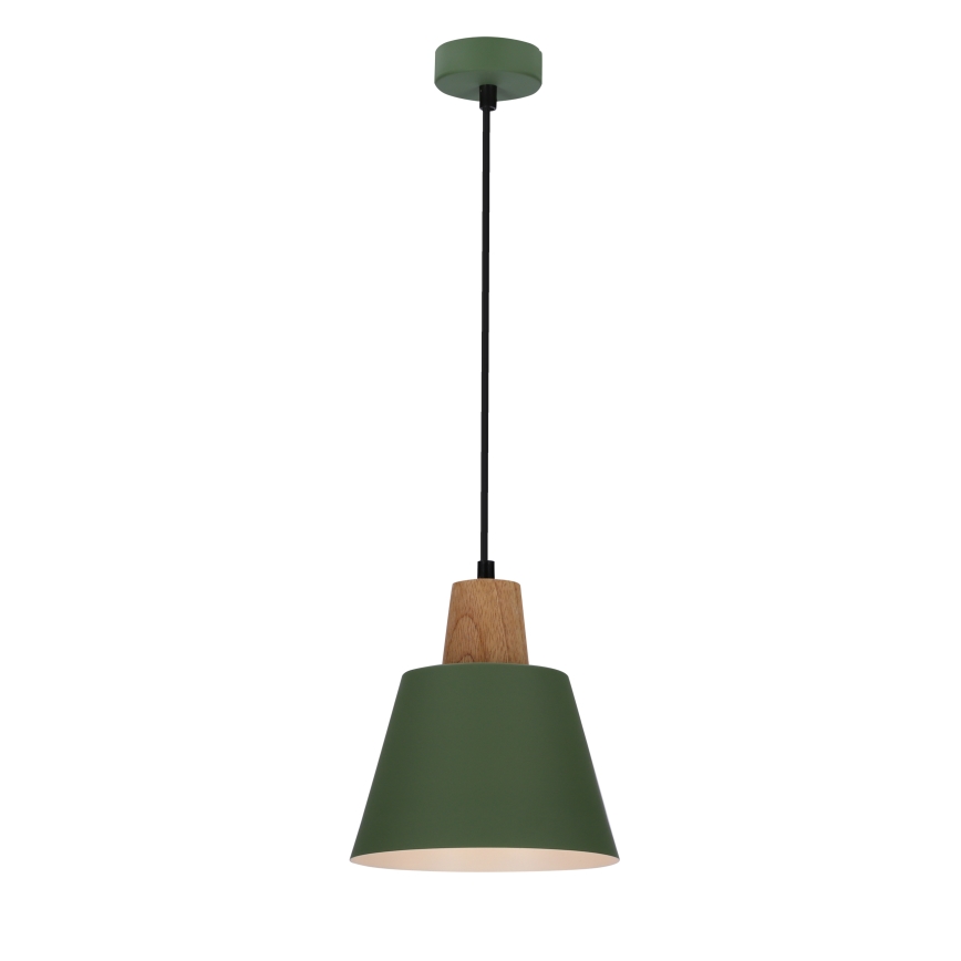 Chandelier on a string FARO 1xE27/40W/230V green/beech