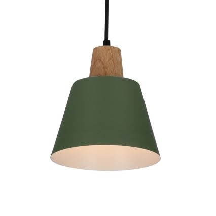 Chandelier on a string FARO 1xE27/40W/230V green/beech
