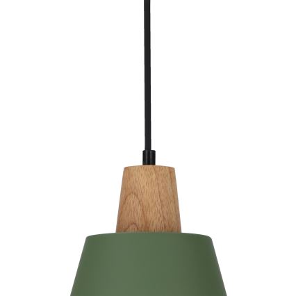 Chandelier on a string FARO 1xE27/40W/230V green/beech