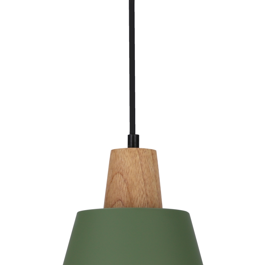 Chandelier on a string FARO 1xE27/40W/230V green/beech