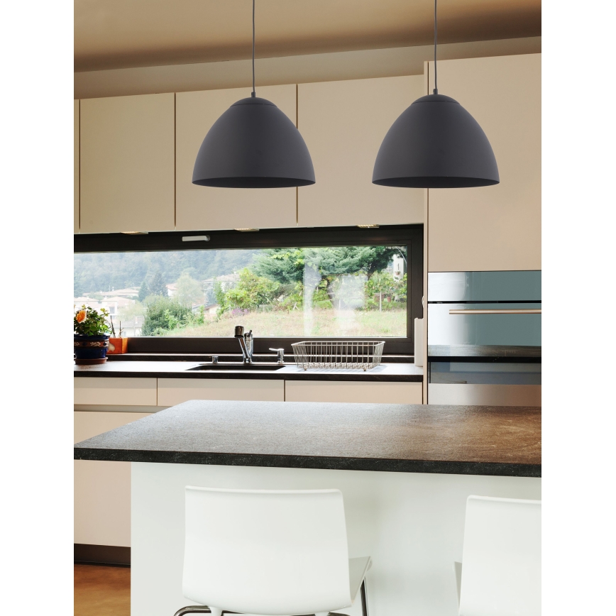 Chandelier on a string FARO 1xE27/60W/230V black