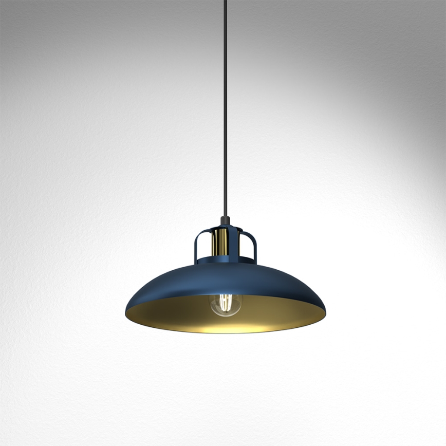 Chandelier on a string FELIX 1xE27/60W/230V blue