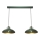 Chandelier on a string FELIX 2xE27/60W/230V green