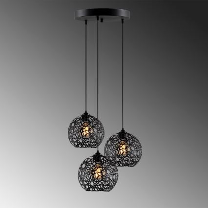 Chandelier on a string FELLINI 3xE27/100W/230V