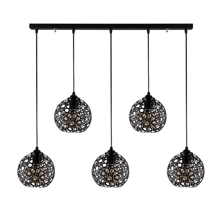 Chandelier on a string FELLINI 5xE27/100W/230V