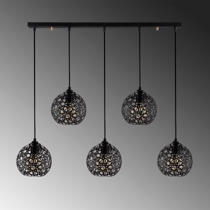 Chandelier on a string FELLINI 5xE27/100W/230V
