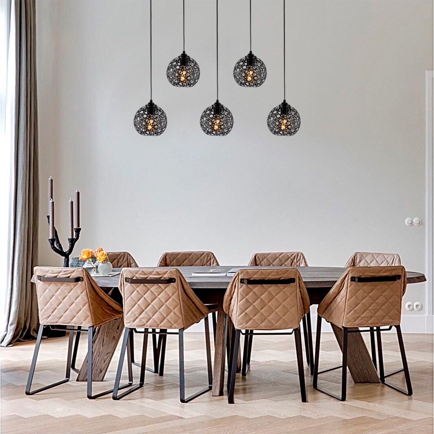 Chandelier on a string FELLINI 5xE27/100W/230V