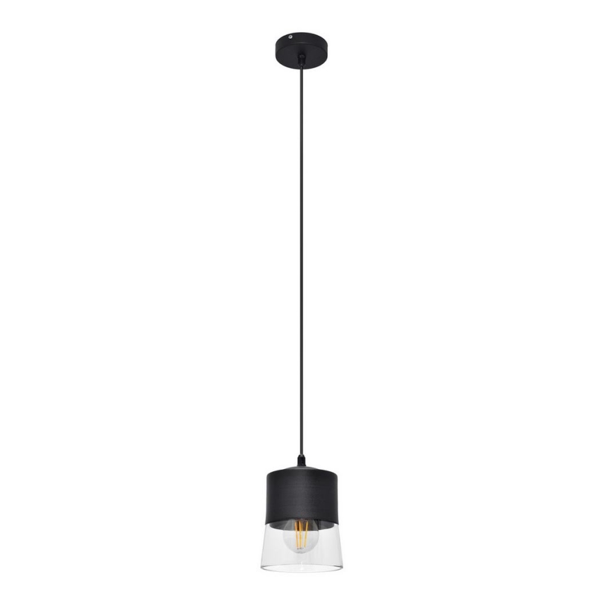 Chandelier on a string FERGIE 1xE27/15W/230V black