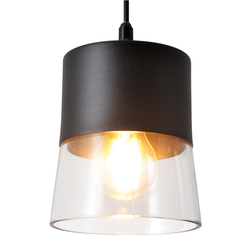 Chandelier on a string FERGIE 1xE27/15W/230V black